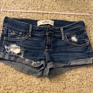 Hollister Women's Blue Denim Shorts
